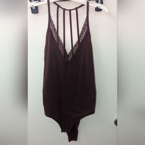 Abercrombie & Fitch maroon bodysuit